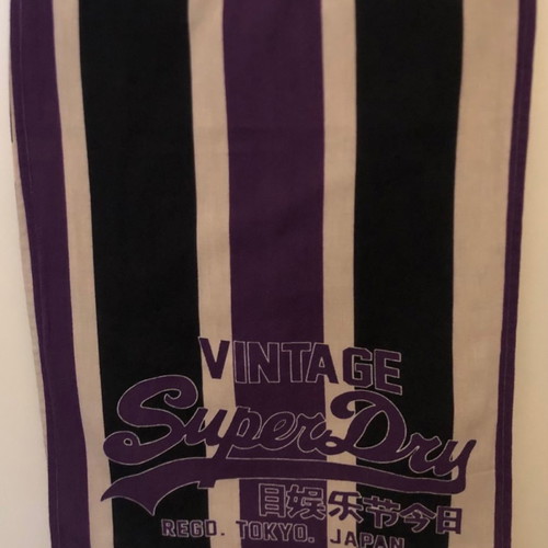 Superdry women's scarf like new cotton reversible