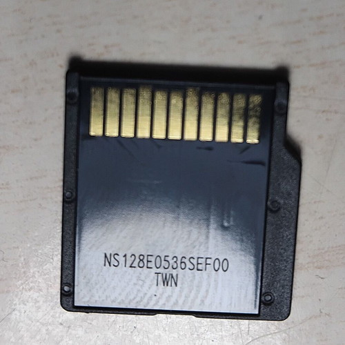 MiniSD Memory Card 128MB NS128E0536SEF00 TWN like new with adapter