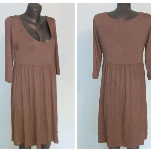 Elastic H&M dress used, plus size, ash rose color