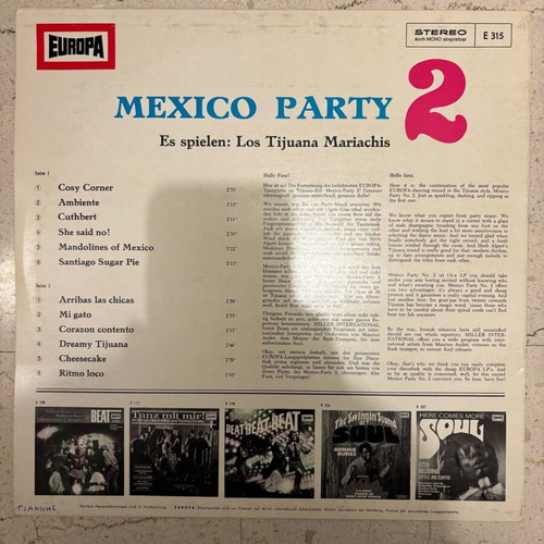 Mexico Party 2 vinyl like new