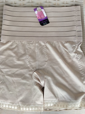 Women's lace corset shorts pack of 3 new, size M, pink beige mocha