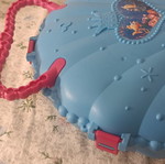 Toy suitcase shell shape like new without contents