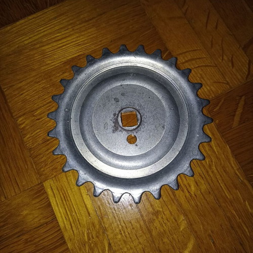 Metal bicycle sprocket with 26 teeth used