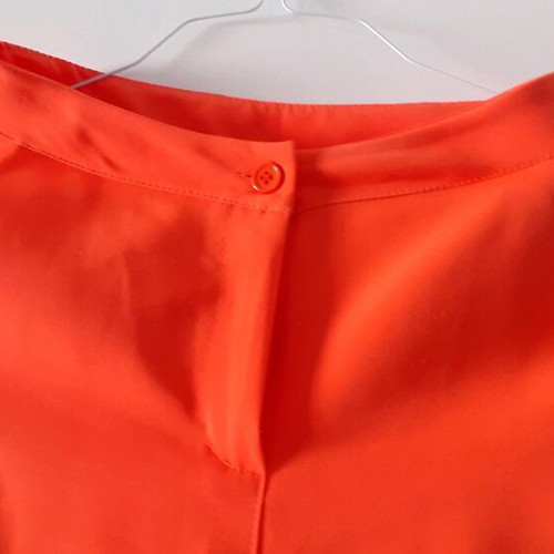 Selestino orange pants size M like new with two front pockets