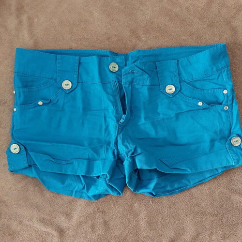 Women's shorts used medium turquoise