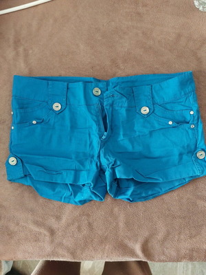 Women's shorts used medium turquoise