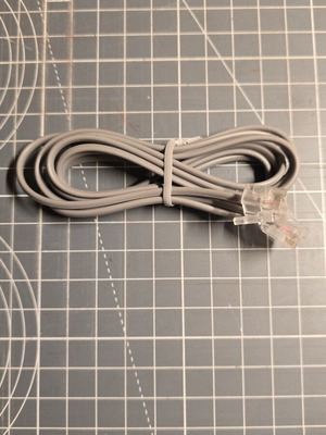RJ11 6P4C telephone cable new for phone, fax, DSL/VDSL router