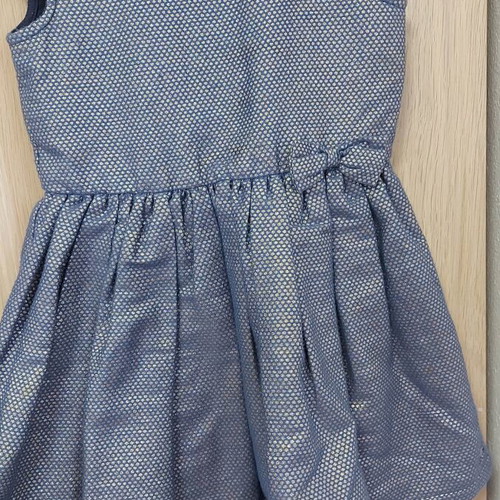 Esprit dress blue royal with gold, like new, for 3-year-old girl