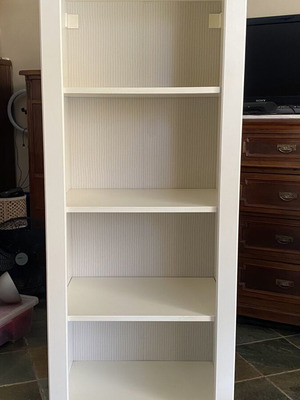 IKEA white shelves used, height 1.60m length 0.60m