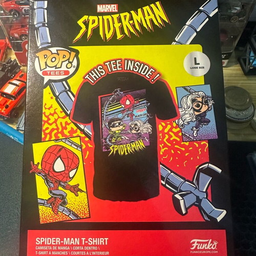 Funko Pop Tees Marvel Spider Man T-Shirt size L new