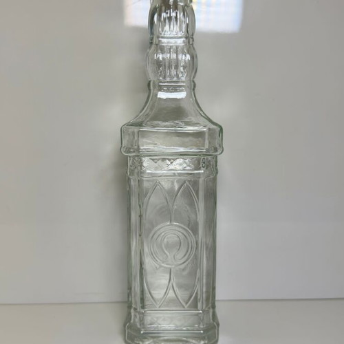 Glass decorative bottle for drinks or liqueur
