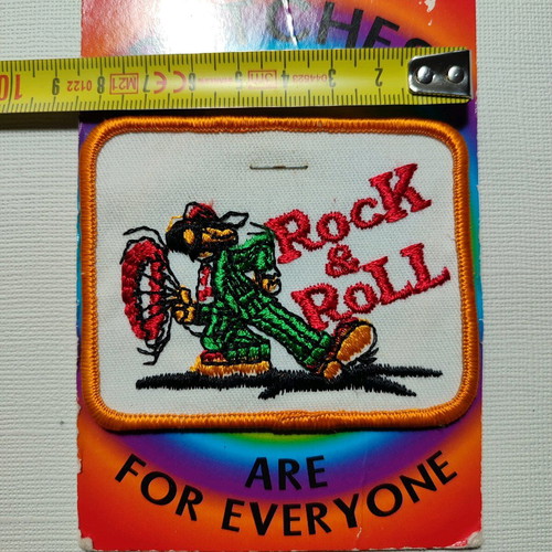 Sew-on patch rock n roll 70s 80s like new