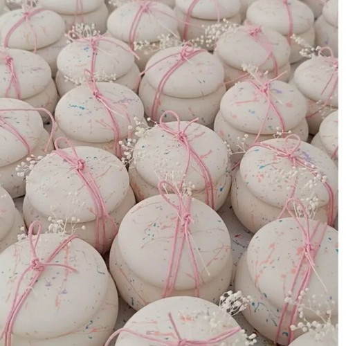 Macaron bonbonniere made of artistic plaster new