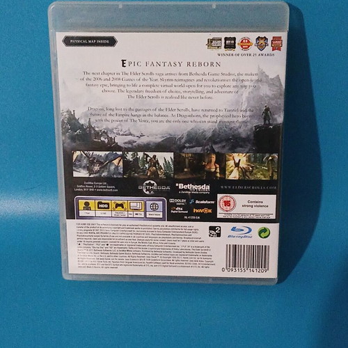 The Elder Scrolls V Skyrim PlayStation 3 game like new