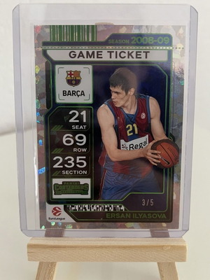 2025-26 Panini Contenders Ersan Ilyasova Game Ticket Green #3/5 like new