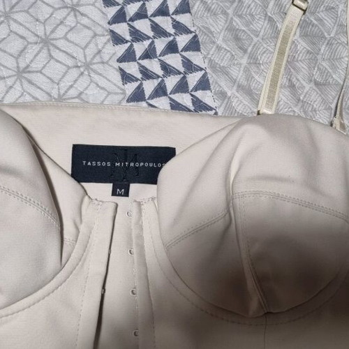 Tassos Mitropoulos Top-Corset Medium Size Beige like new