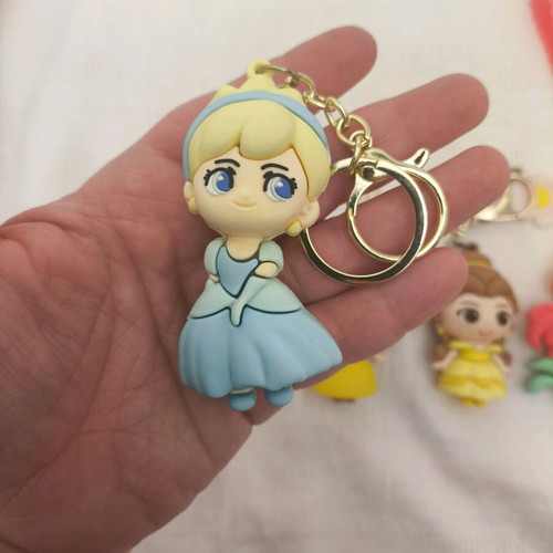 Disney Princess Keychains new, set of 5 with Cinderella and Ariel