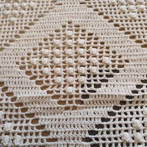 Handmade knitted bridal blankets used, set of 2 with free pillow cover