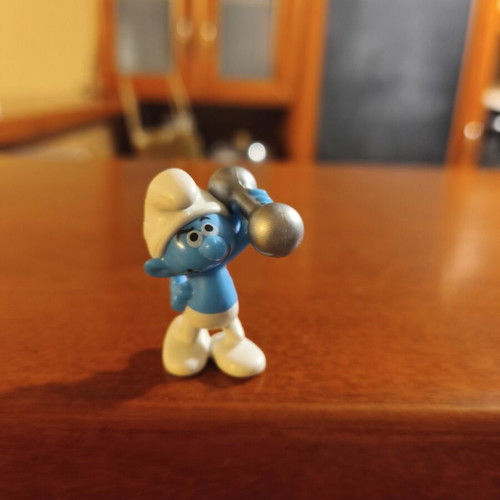 Smurf figure from Kinder used