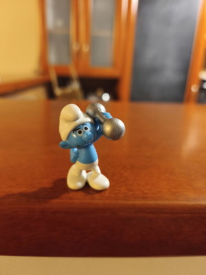 Smurf figure from Kinder used
