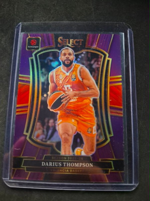 2025-26 Panini Select EuroLeague Purple Prizm #181 Darius Thompson κάρτα σαν καινούργιο