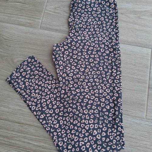 Benetton leggings like new, size 14 years, grey and pink