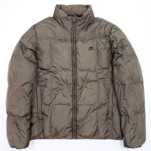 Replay Down Puffer jacket like new, men's M-L, brown and green