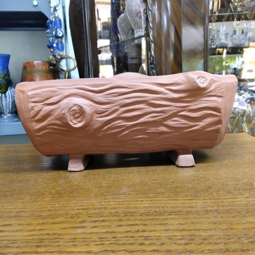 Clay flower pot for outdoor garden like new 11x27x14 cm