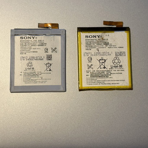 Sony Xperia M4 Aqua batteries used, for spare parts, untested, pack of 2