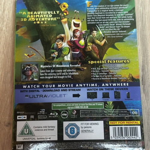 Epic 3D Blu-Ray used with English subtitles