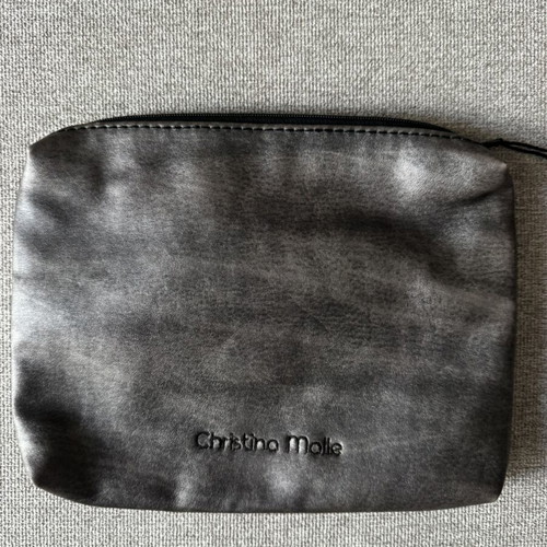 Christina Malle Handbag Like New, Gray Anthracite with Eye Decoration