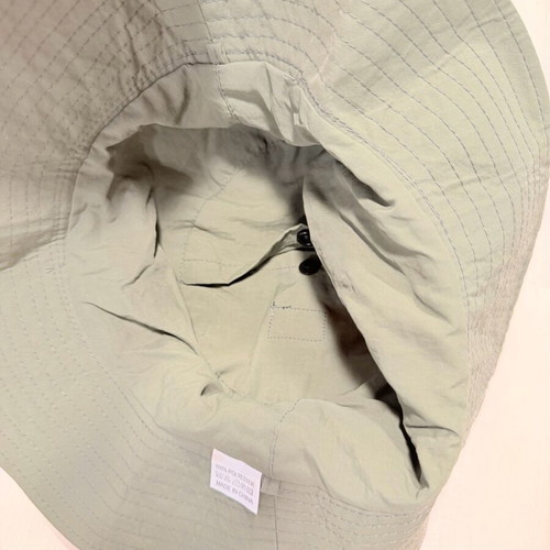 Khaki beach hat Small new with case