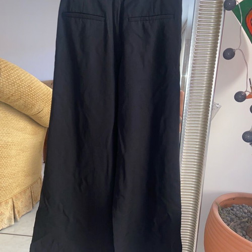 Zara women pants small black like new, wide leg