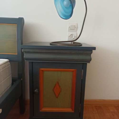 Bedroom Furniture Set like new, double bed, dresser, mirror, nightstands