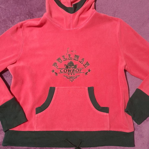 Women's fleece shirt like new, pink, size L