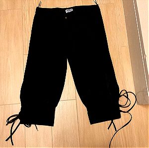 Μαύρο κοντό παντελόνι PARANOİA, που σουρώνει , μέγεθος XL