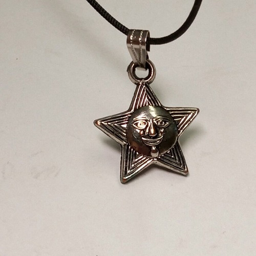 Star Sun Light Motif pendant silver, like new