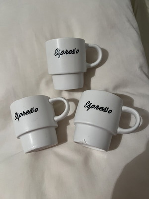 Espresso cups set of 3 new