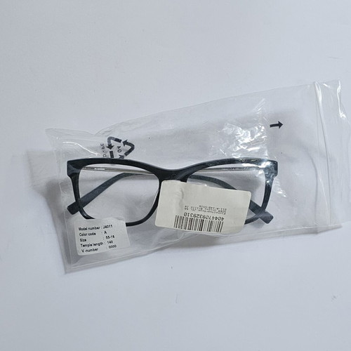 Jil Sander J4011 A men's eyeglass frame new, black