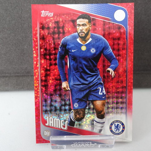 Topps UEFA Club Competitions 2025-26 Reece James Red Sparkle Parallel card Chelsea FC like new