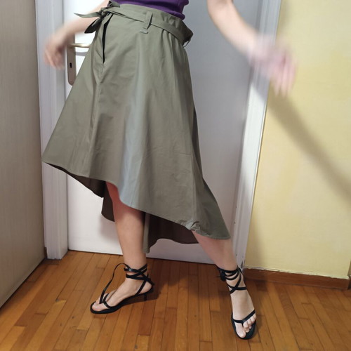 BSB asymmetrical summer skirt in khaki, like new