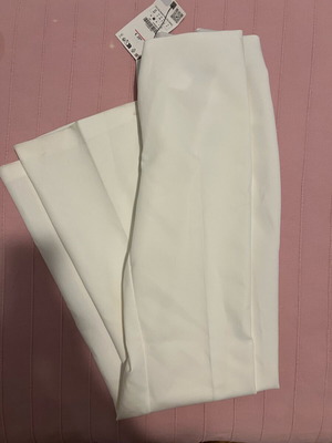Zara palazzo pants new, white, size S