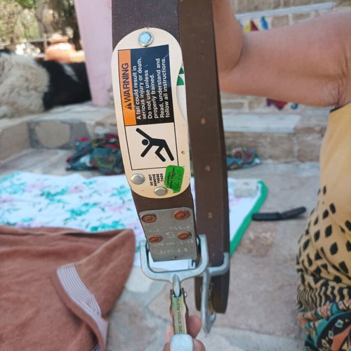 Support belt for height used