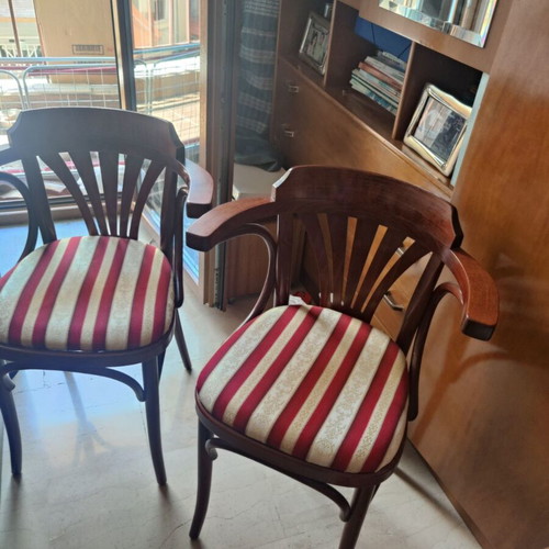 Set of Viennese bentwood chairs, vintage