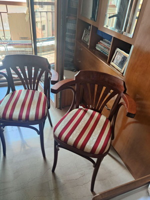 Set of Viennese bentwood chairs, vintage