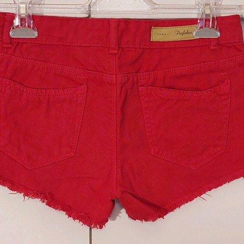 Zara red shorts like new, size 34 (XS)