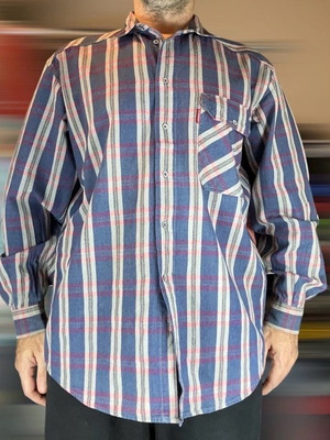 Carrera vintage plaid denim shirt Large used