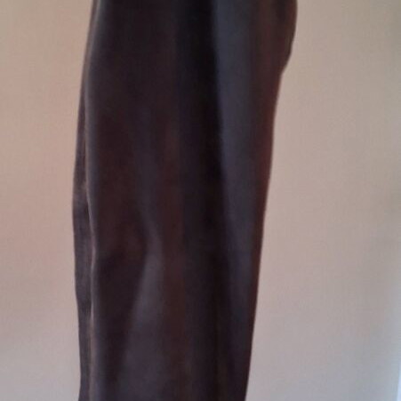 Grey boots size 36 new velour with thick heel