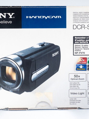 Sony DCR-SX15 Handycam used with accessories