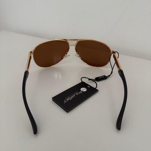Polarized sunglasses PolarSky new, brown and gold